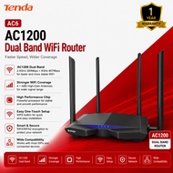 Tenda AC6 AC1200 Wireless WiFi Router 1200Mbps 2.4GHz&5GHz Dual Band Smart WiFi Router