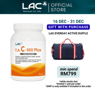 [Expiry Feb 2027] LAC T.A. C-500 Plus Timed-Release (90 Caplets) Triple Action Vitamin C for Immune 