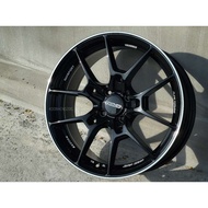 New Car Sport Rim THAILAND RAYS VOLK RACING G025 17x7.5J 4x100 ET40 Piano Black Milling - READY STOC