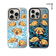 CaseClub Iphone Case Swimming Golden Retriever Glass For i17 Pro Max/i17 Pro/i17 Air/i17