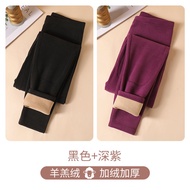 คนแอนตาร์กติกผู้หญิงกางเกงความร้อน Plus Felting หนา Heattech แคชเมียร์เอวสูงชุดชั้นในที่อบอุ่นสําหรั