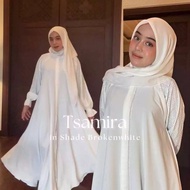 Tsamira Abaya Black Elegance Abaya Dilla Jetblack Set Hijab Abaya Series Lebaran 2025