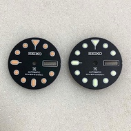 Modified Dual Calendar Dial 28.5mm Japan C3 Luminous Suitable for NH35/NH36A Movement