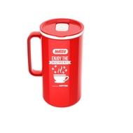 Duy Tan Plastic Insulated Round Mug 500ml, 750m - Dimensions 9,6 x 12,4 x 18,4 cm/9,6 x 12,4 x 12,4 