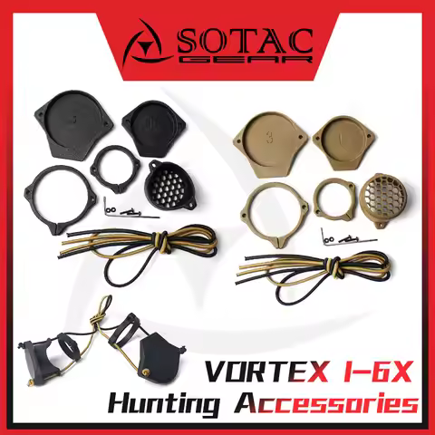 SOTAC Tactical VORTEX 1-6X Tube RifleScope Lens Cover With REAR CAP Nylon Cap Protector Red Dot Sigh