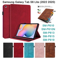 Tablet Protective Case For Samsung Galaxy Tab S6 Lite 2022 2020 10.4 inch SM-P610 SM-P613 SM-P615 SM-P619 Exquisite 3D Tree Style High Quality PU Leather Case Wallet Stand Flip Cover