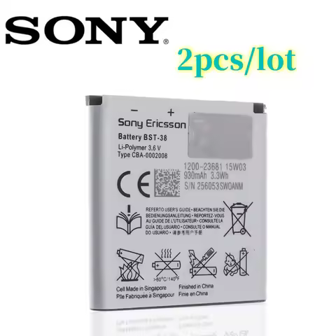 2pcs/lot BST-38 For Sony Ericsson W995 C510 C902 C905 K770I K850 W580I R306 W980 Z770i K770 930mAh P