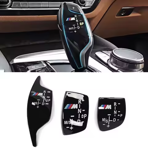 Car Gear Shift Knob Panel Cover For BMW 1 2 3 4 5 7Series F01 F02 X1 X3 X5 X6 M3 M5 F30 F32 F48 With