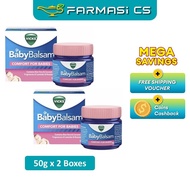 Vicks Baby Balsam 50g x 2 Boxes (TWIN) EXP:06/2027 [ Farmasi CS ]