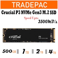 Crucial P3 3500MB/s NVMe Gen3 M.2 SSD 4TB (5 Years local warranty)