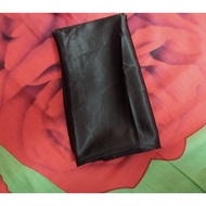 Bawal satin hitam bidang 45