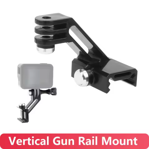 Picatinny Rail Mount Adapter Holder for Gopro Hero 13 12 11 10 9 Insta360 SJCAM SJ4000 AKASO DJI Osm