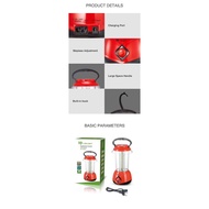 🔥LED PORTABLE RECHARGEABLE HAND LAMP / TABLE LAMP WITH SOLAR PANEL CHARGING PORT *2800 mAh* MODEL DP