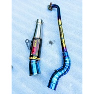 Kou mahachai Pipe 51mm canister conical open specs exhaust Pipe for Wave 125 Xrm 110/125 Wave 100/11