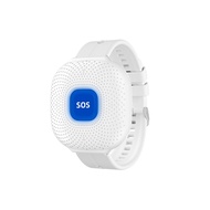 Wearable WiFi SOS Emergency Call Button, Waterproof Wristband Caregiver Pager with App Alert, 6-Mont