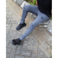 Patch Ripped Jeans Korean style Ripped Jeans