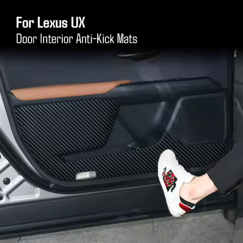 Leather Car Door Anti-kick Mat Pad Sticker For Lexus UX UX250h UX200 UX260H UX300H 2019 2020 2021 20