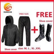 raincoat set/motorcycle raincoat + waterproof rain shoes cover