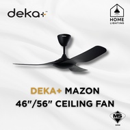 deka+ MAZON Ceiling Fan DC Motor 46" 56" 46 56 Inch 24 Speed Remote Control DEKA SIRIM LED Light Kip