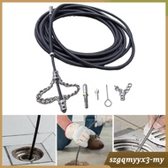 [Toolroom] Drain Snake for Electric Drill Practical Heavy Duty Plumbing Snake Drain Cleaner Drain Op