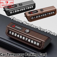 Mitsubishi Car Temporary Parking Card Phone Number Plate Card Hidden Number Holder For Xpander Asx T