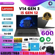 laptop lenovo v14 g3 core i5 1235u 16gb 512gb ssd iris xe 14.0fhd - 8gb 512ssd +slevecase