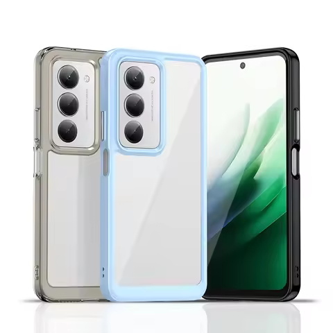 For Redmi 15 Clear Case For Xiaomi Redmi 15 Cover Coque Funda Hard Translucent Soft Frame Phone Bump