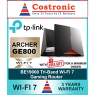 TP-Link Archer GE800 BE19000 Tri-Band Wi-Fi 7 + 2 10G port Gaming Router (3 Yr Local SG Warranty )