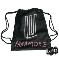 Paramore Mesh Bag Rock Band Music Drawstring Bag/