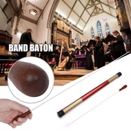 BLISS Conductor Stick, Fiber Tube Ebony Wood Orchestra Band, Rhythm Music Wand Pear Shaped Handle Ro