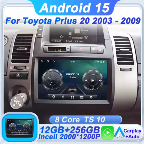 Car Radio For Toyota Prius 20 2003 - 2009 Wireless Android Auto Carplay Autoradio Touch Screen 5G Wi