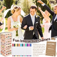 Wedding Guest Book Bohemian Wedding Keepsake Blocks Guest Signing Message Board for Engagement & Rec