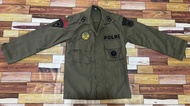 Baju Pdl Hijau Polri Brimob PolPP Sritex Katun Tactical Size M