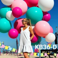 KB36-D 36 inch 90 cm jumbo matte thick pink latex balloon singlebiru (Round Matte Latex Balloon) pap