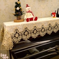 KY-D Lace Piano Cover Half Cover European Piano Towel Cover Towel Embroidery Fabric Piano Cover Dustproof Piano Cover Fu