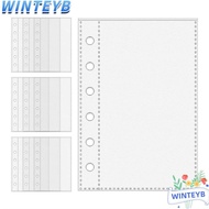 WINTEYB A7 Binder Pages, 6-Ring A7 Card Protector Sleeves,  Binder Refill