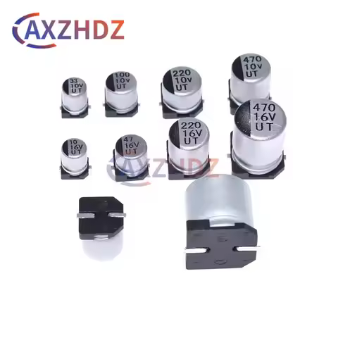 400PCS 1uF~1000uF 6.3V-50V Capacitor Kit Aluminum Electrolytic SMD Condensadores Electrolíticos 24Va