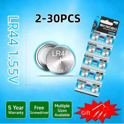 High Capacity LR44 Batteries L1154F AG13 SR44 A76 Premium Alkaline Battery 1.5V Button Coin Cell Bat