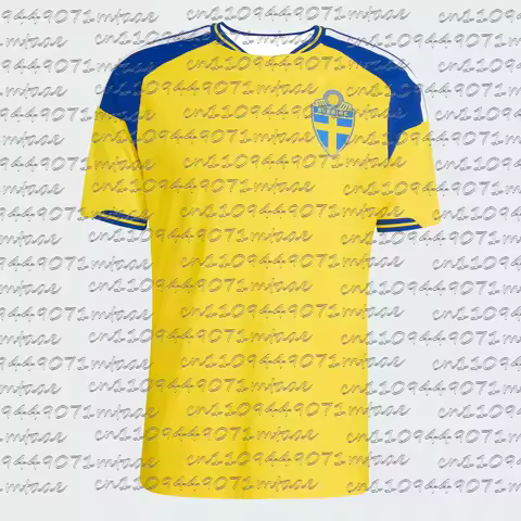 2026 Men's Sweden Soccer Jersey Yellow Blue Shirt Sverige National Team Football Jersey for Game Day