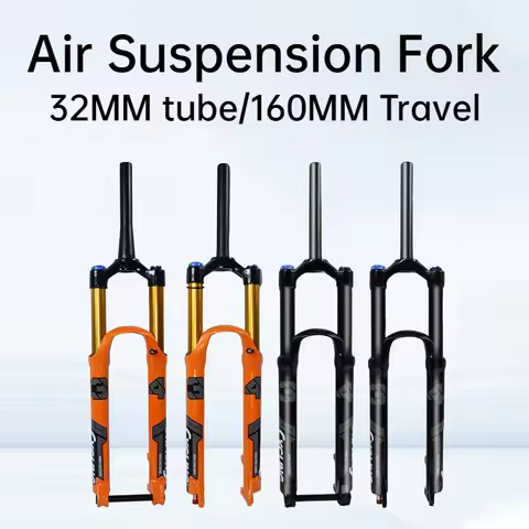 Mountain Bike Fork 26/27.5/29 inch Air Suspension Fork 34MM Tube 160MM Travel 9×100mm QR/15×100mm TA
