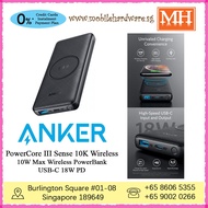 [Authentic] Anker PowerCore III Sense 10K Wireless 10W Max Wireless PowerBank USB-C 18W Power Delivery PD 10000mAh MH