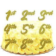 MRL Prints Cake Topper Number Numeral 1st 2nd 3rd 4th 5th 6th 7th 8th 9th