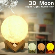 880ml USB Ultrasonic Aroma Air Humidifier With 3D Moon Lamp light Oil Aroma Essential Diffuser air Mist for Bedroom Desk