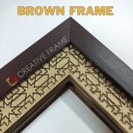 CREATIVE Photo Frame | Brown Frame For Family & Graduation Photo [8R/8R+/10R/10R+/11R/12R/12R+/A3/Su