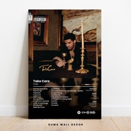 Drake Album Wooden Poster – Aesthetic Music Wall Decor, Hip Hop Room Decoration, Vintage Album Art