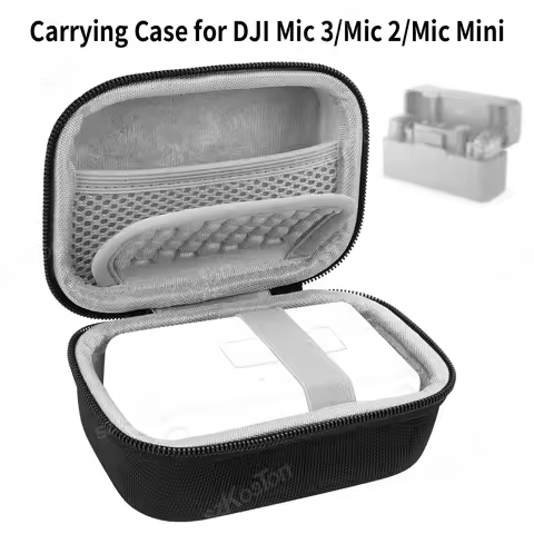 Microphone Carrying Case for DJI Mic 3 Mic 2 Mic Mini Mic Charging Case Hard Shell Storage Bag for H