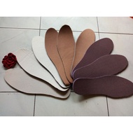 3 mm flat insole, cream, light brown, medium, dark. Soft, comfortable to the feet. Footwear inner.