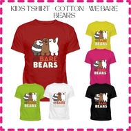 NEW ARRIVAL Kids Tshirt 100% Cotton Animation We Bare Bears (1years - 12 years)