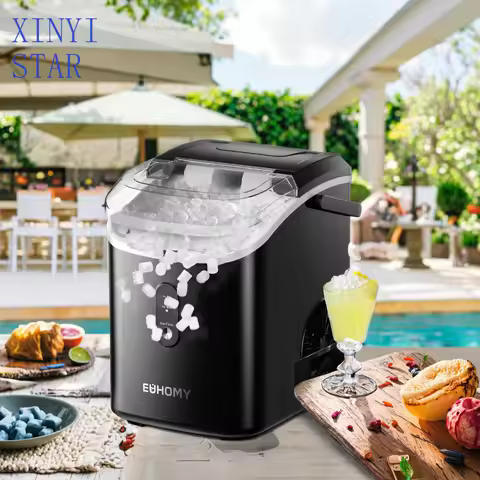 Ice Block Making Machine Small Mini Portable Countertop Nugget Ice Maker Machine for Home Automatic