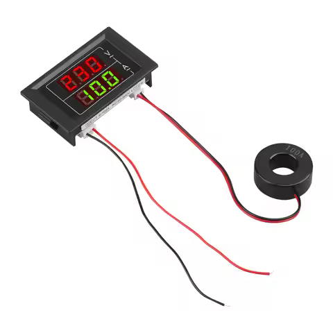 DD85-5035VA Small Dual Display Single-Phase AC Voltmeter and Ammeter AC80-380VAC220-450V AC0.00-99.9